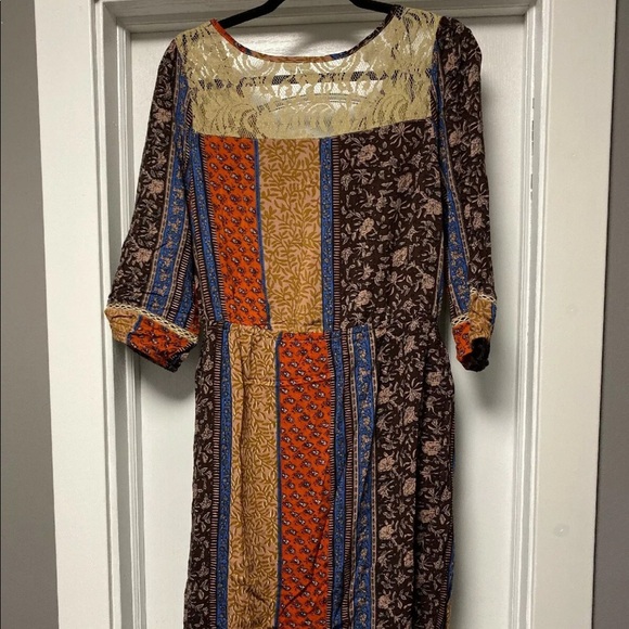 Miss Me Vintage Lace Boho Hippie Dress Size Medium - Picture 7 of 7